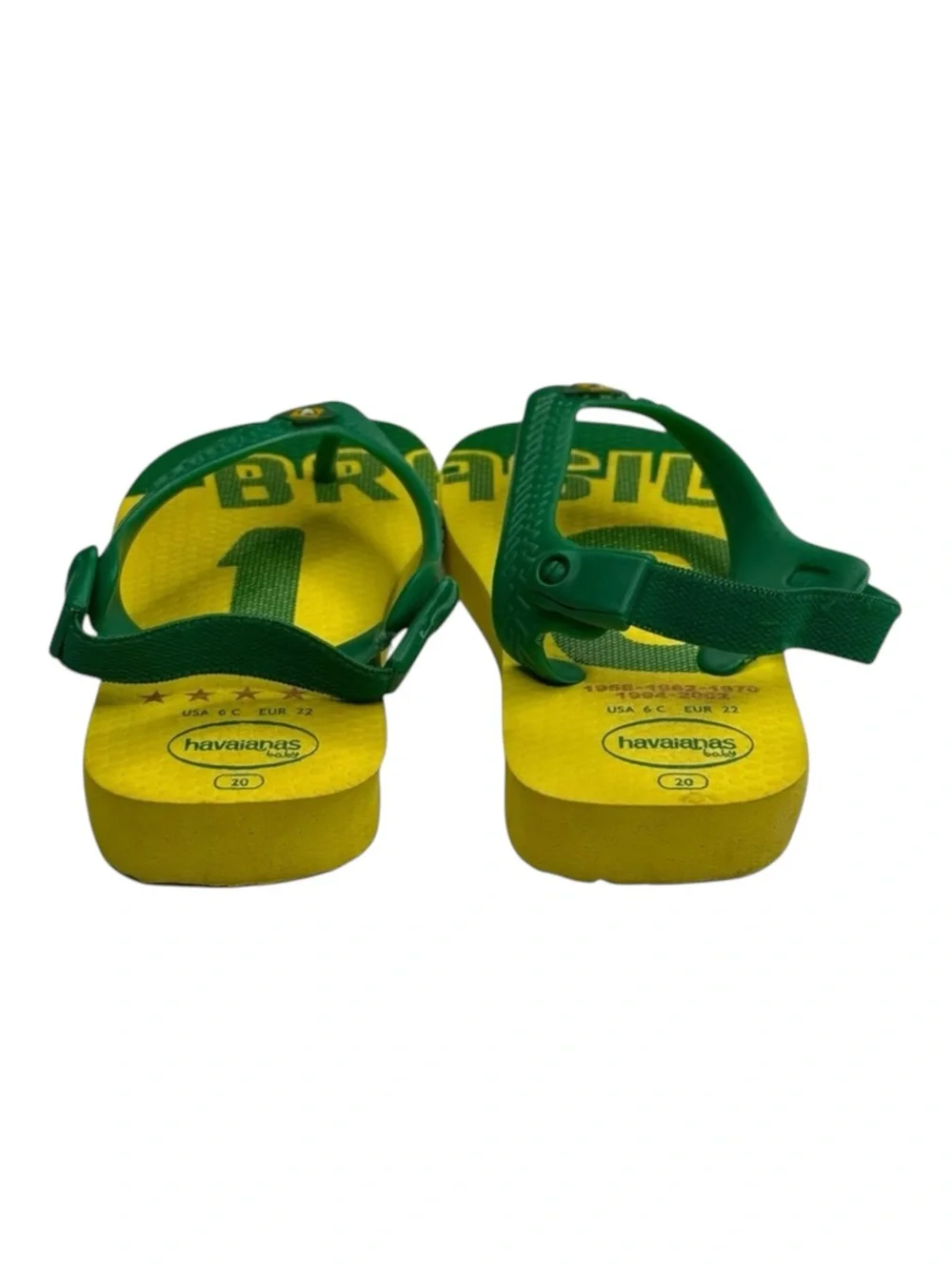 new Havaianas ✪ Ltd Ed FIFA World Cup Walker Sandal ✪ Brazil Yellow Green ✪ 6
